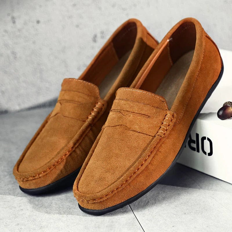 Waylon Hommes Mocassins | Slip-ons en daim décontractés