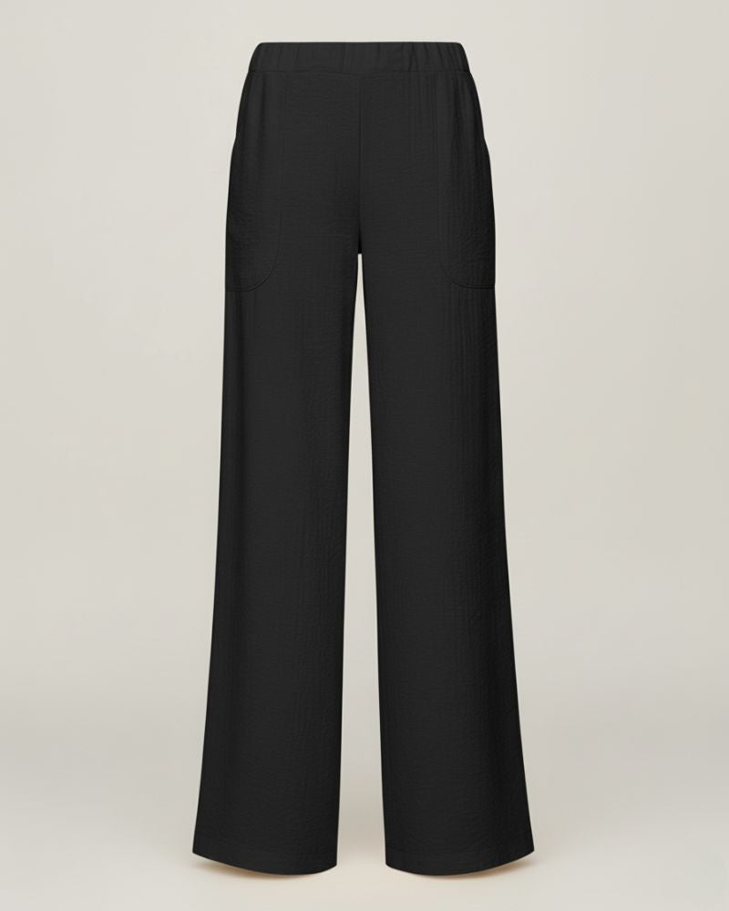 Pantalon Taille Haute Femme | Pantalon Uni Élégant et Confortable