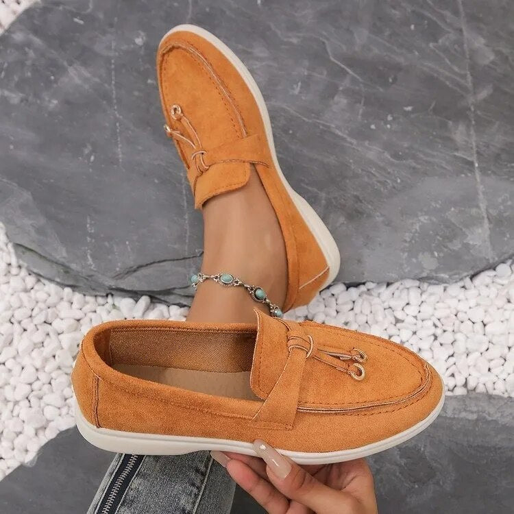 Mocassins plats décorés de cintres