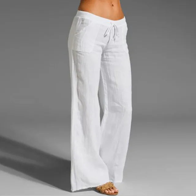 Raegan - Pantalon élégant en mousseline de soie pour femme