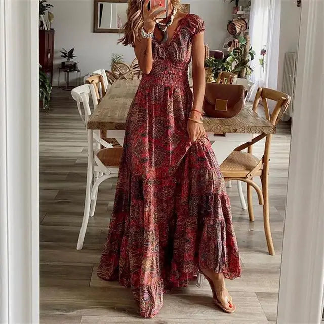 Rosmarie - Robe élégante à taille élastique