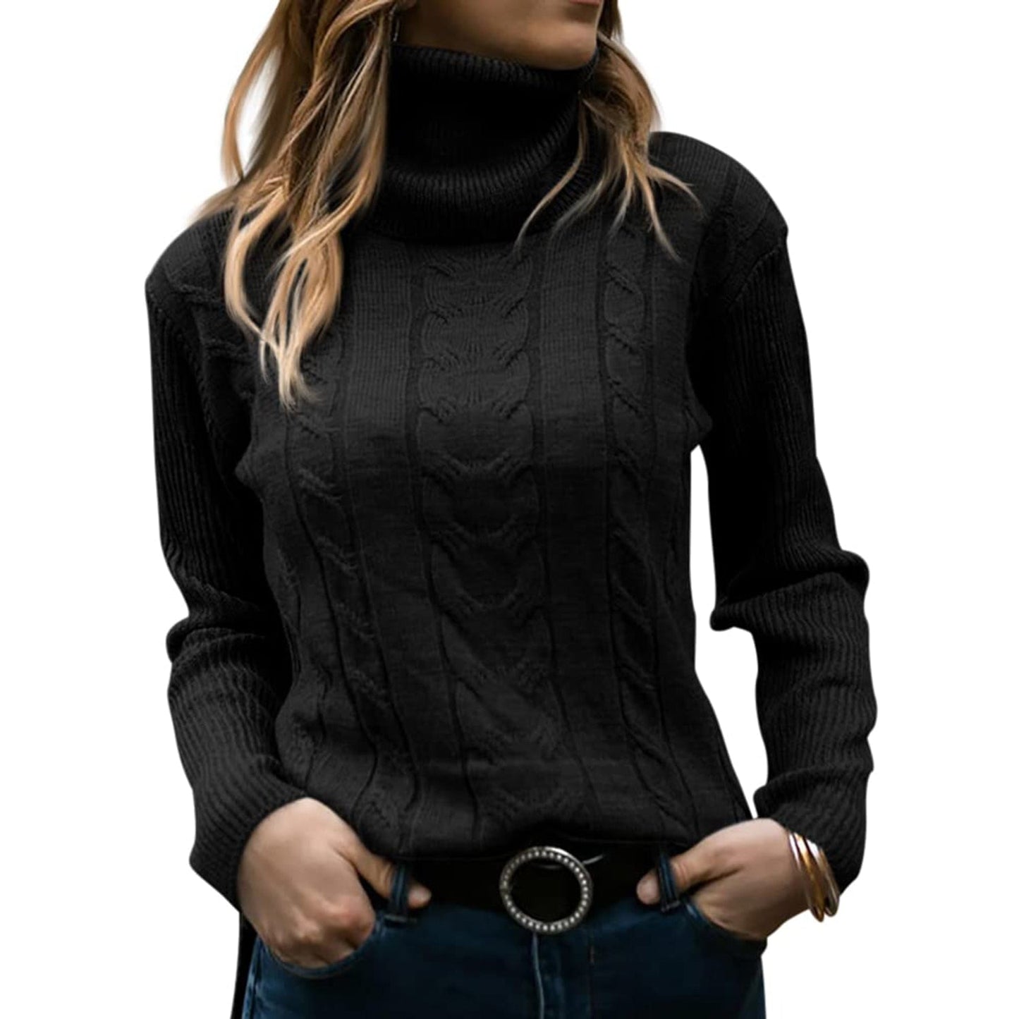 KATE™ ROLL-NECK PULLOVER (AUS HOCHWERTIGER VISKOSE)