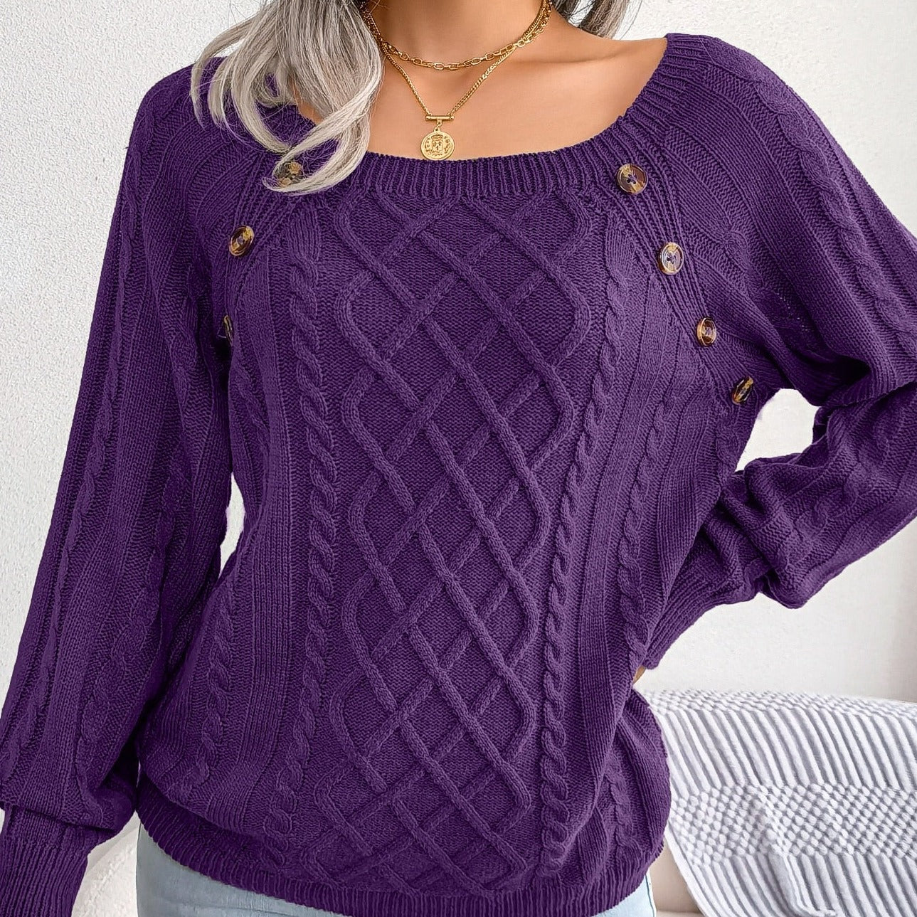 Pull en tricot élégant pour femmes - Adelinda