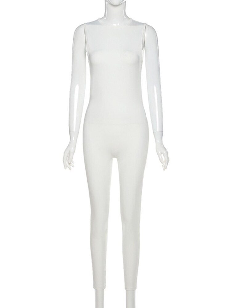 Combinaison à manches longues Sportswear | Skinny Workout Jumpsuit for Women