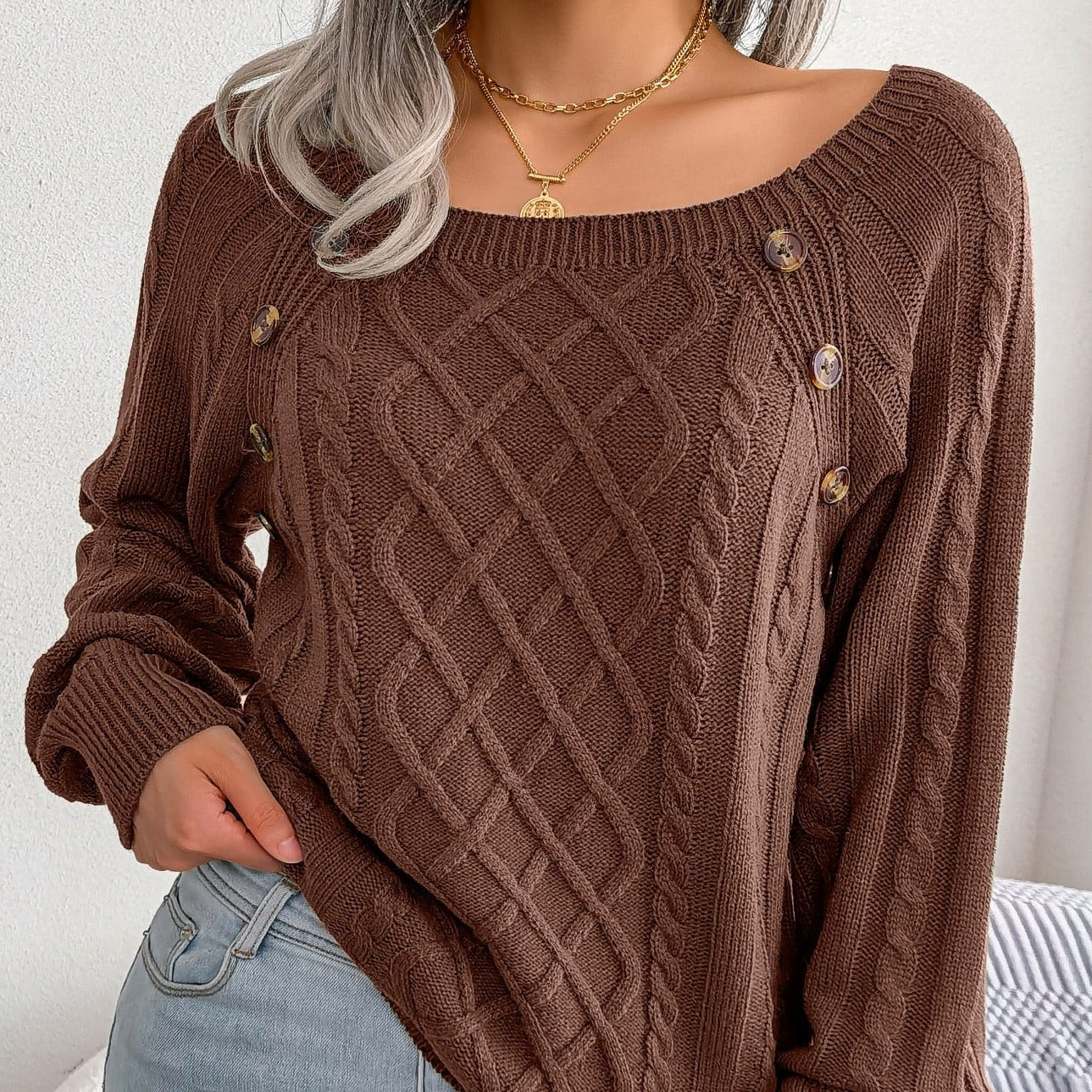 Pull en tricot élégant pour femmes - Adelinda