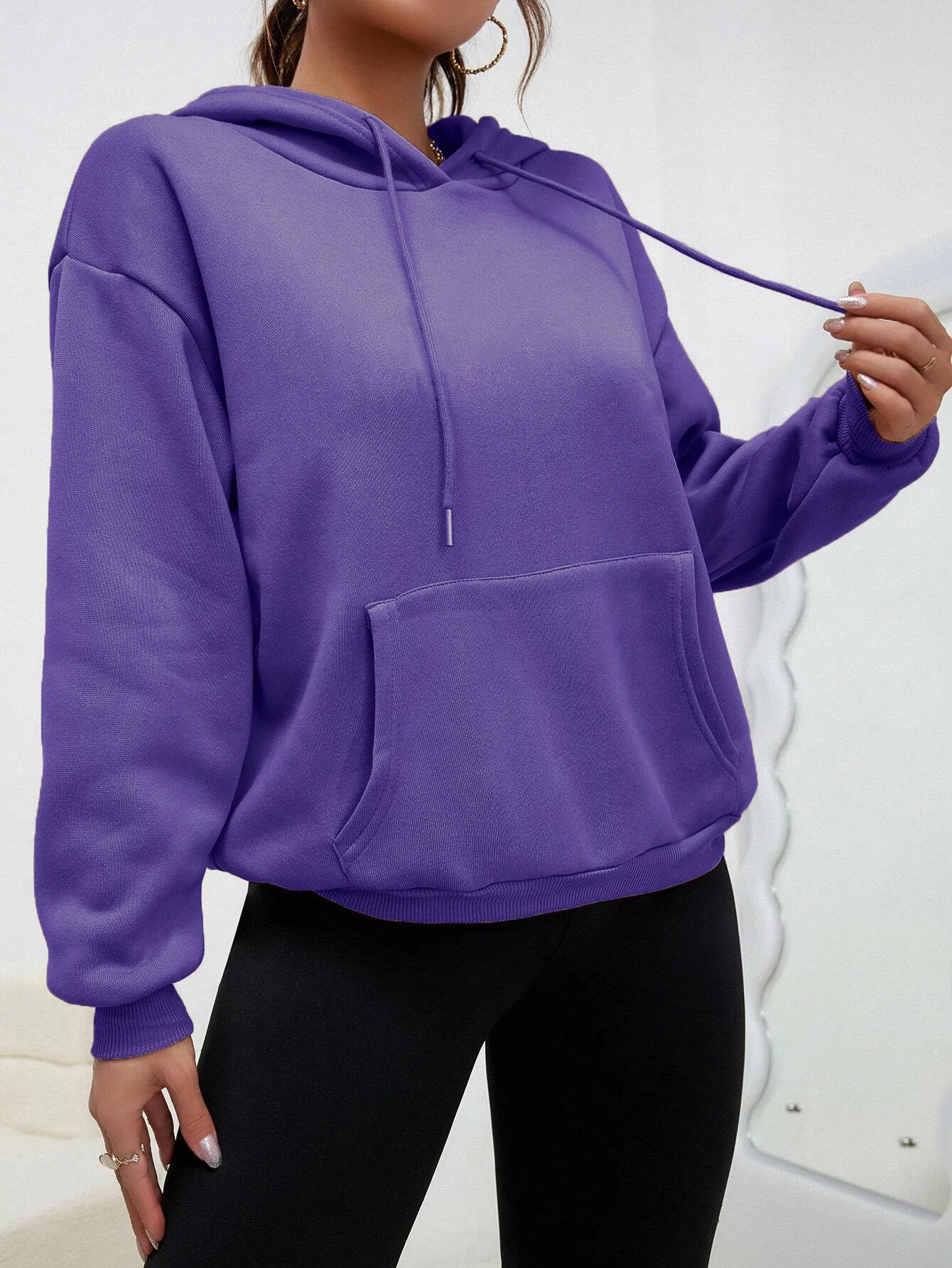 Dorte - Sweat à capuche ample avec poche pour femme