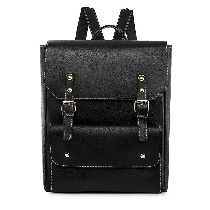 Amelia | Sac à dos intemporel avec boucle et rabat pour le voyage et l'ordinateur portable