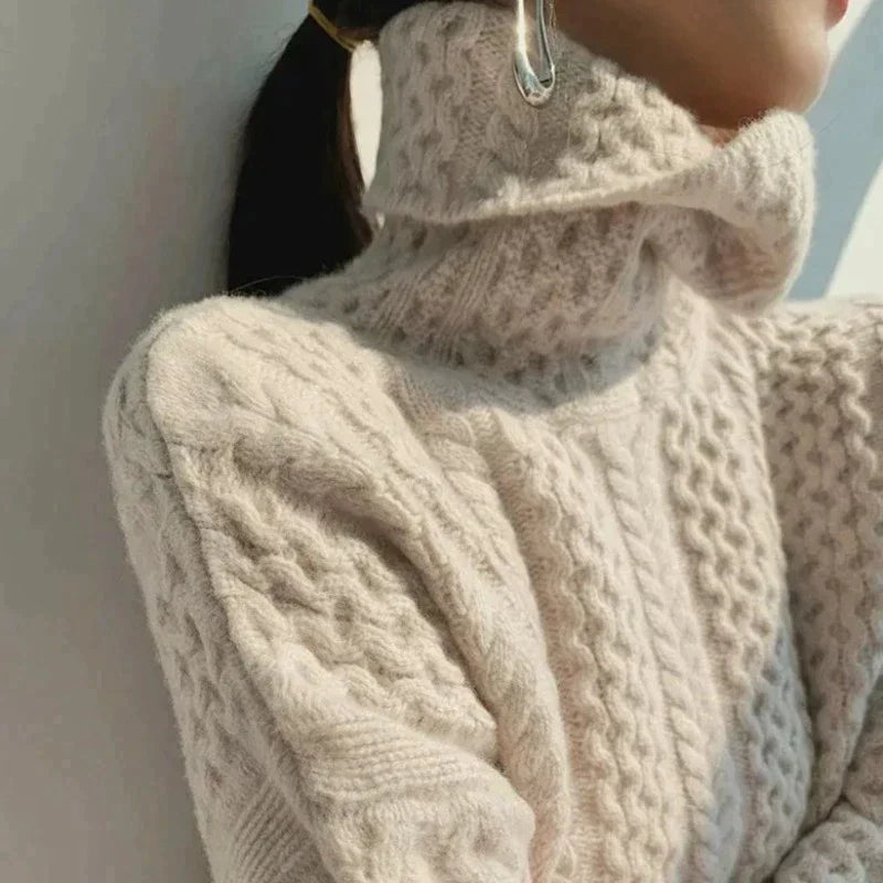 CINDY COUTURE PULL À COL ROULÉ