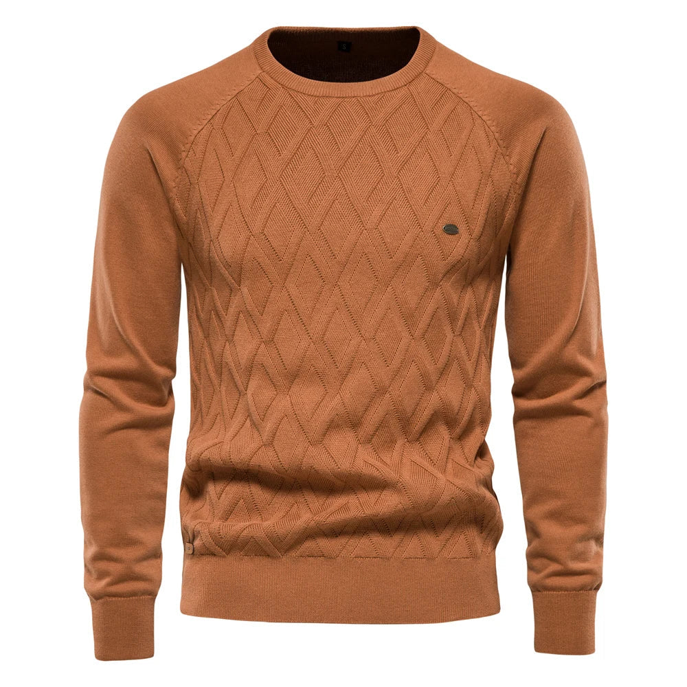 Xylen™ | Pull Élégant à Motif Carreaux