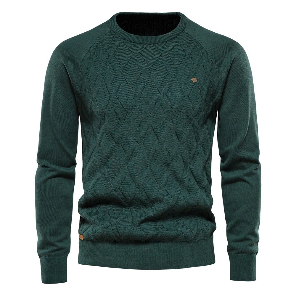 Xylen™ | Pull Élégant à Motif Carreaux