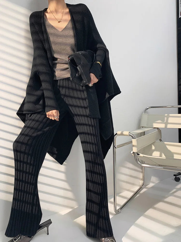 Amara | Ensemble de vêtements de détente en tricot | Confort de luxe | Douceur de la laine mélangée