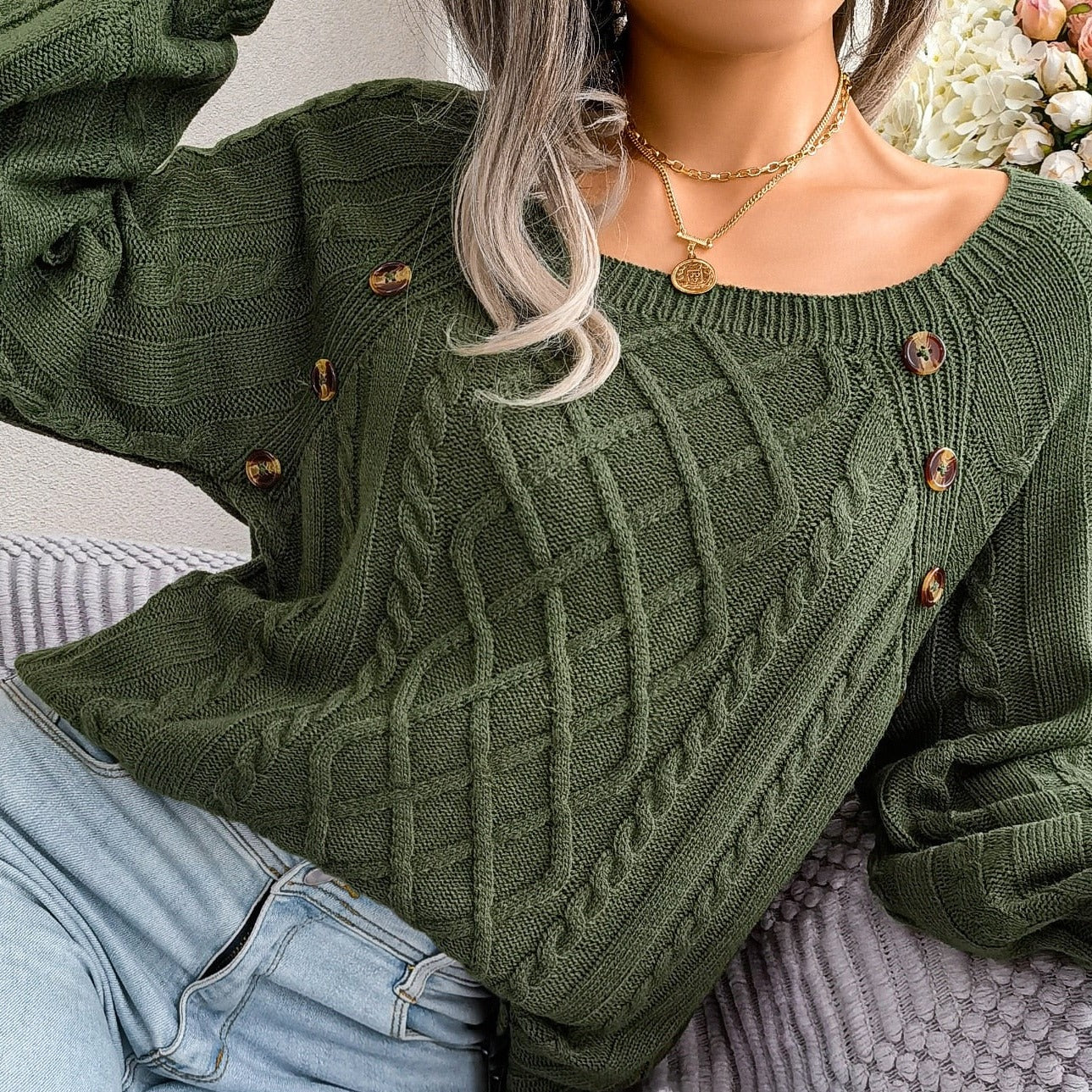 Pull en tricot élégant pour femmes - Adelinda
