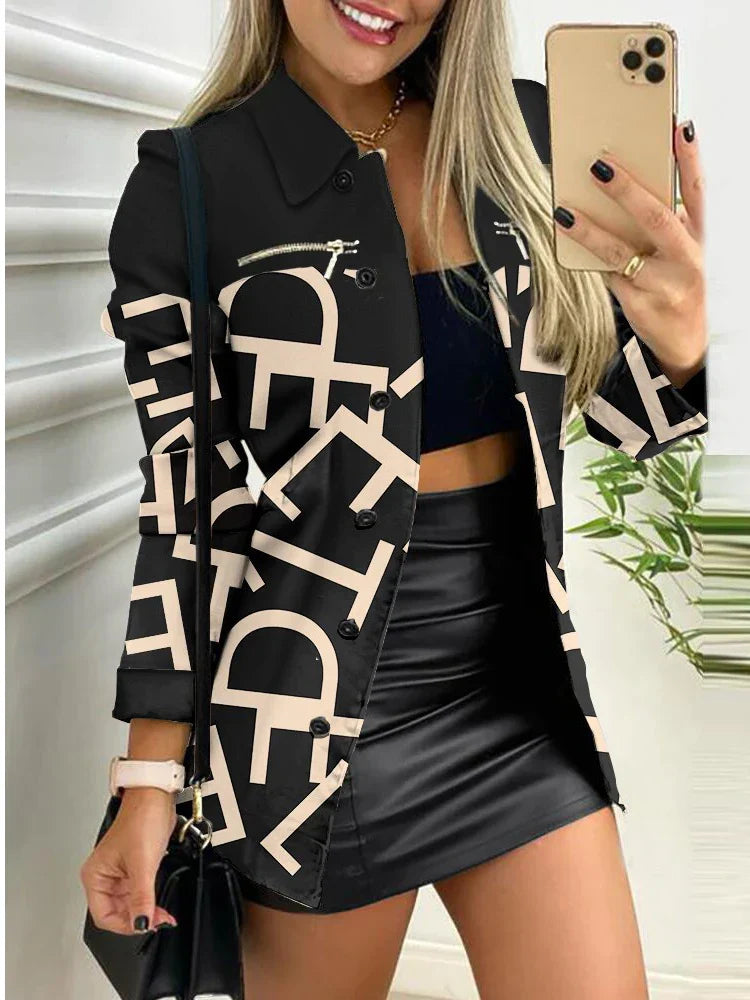 Michellen - Veste géométrique chic pour femme