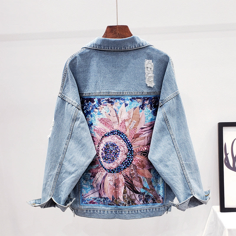 Eva | Veste en jean large
