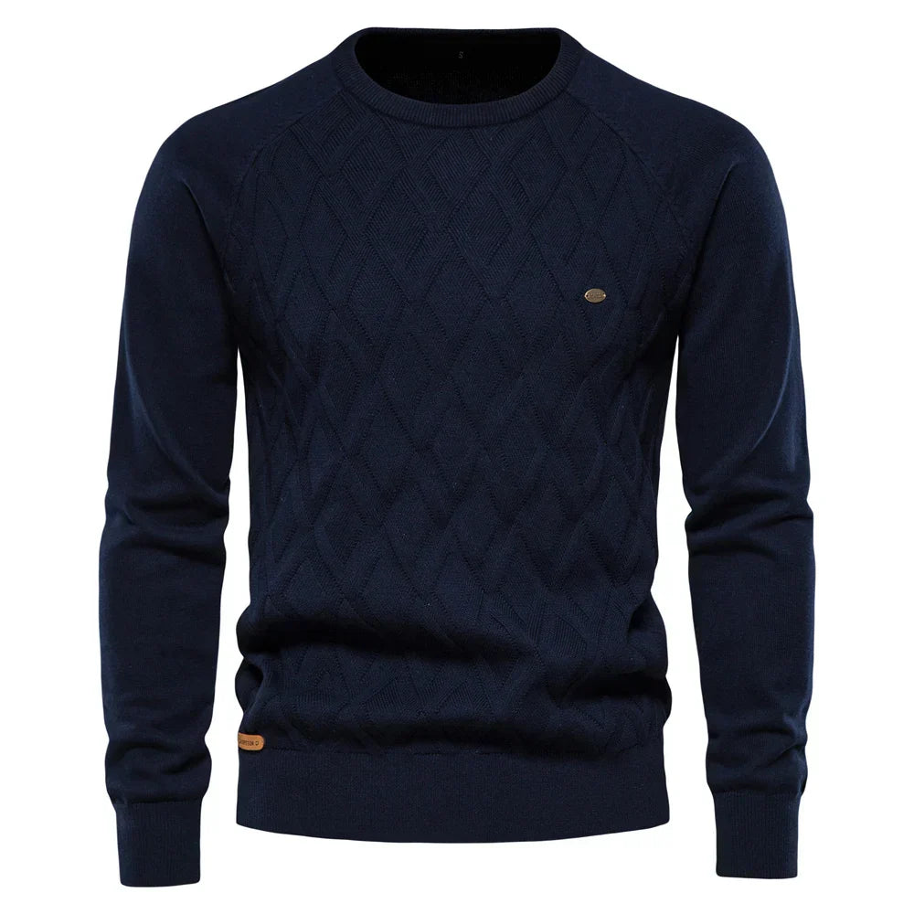 Xylen™ | Pull Élégant à Motif Carreaux