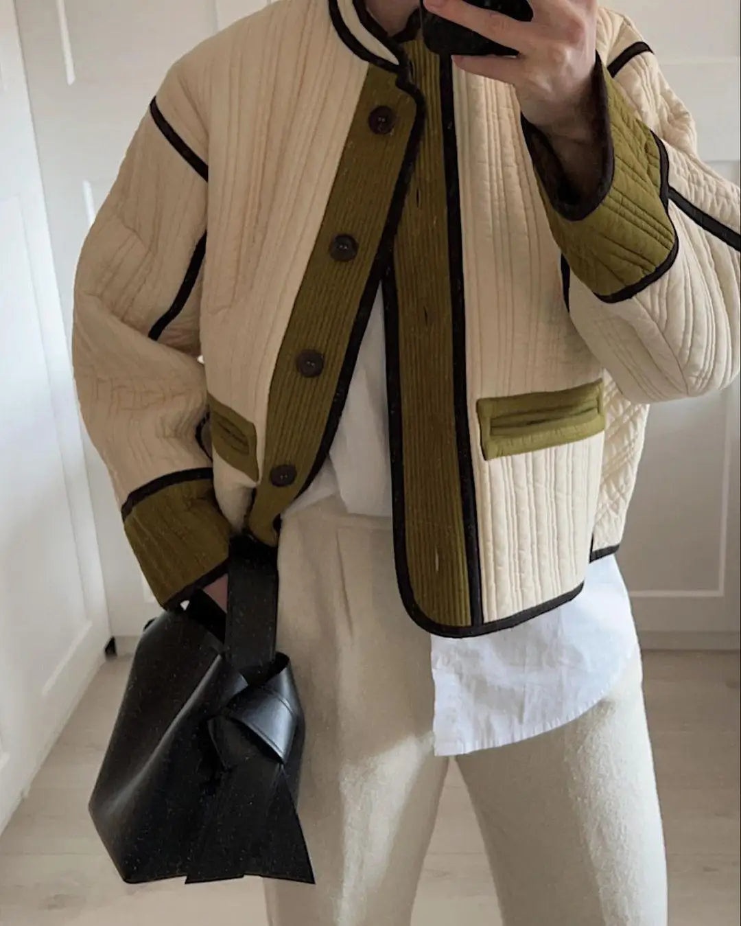 Savanna - manteau élégant en patchwork chic