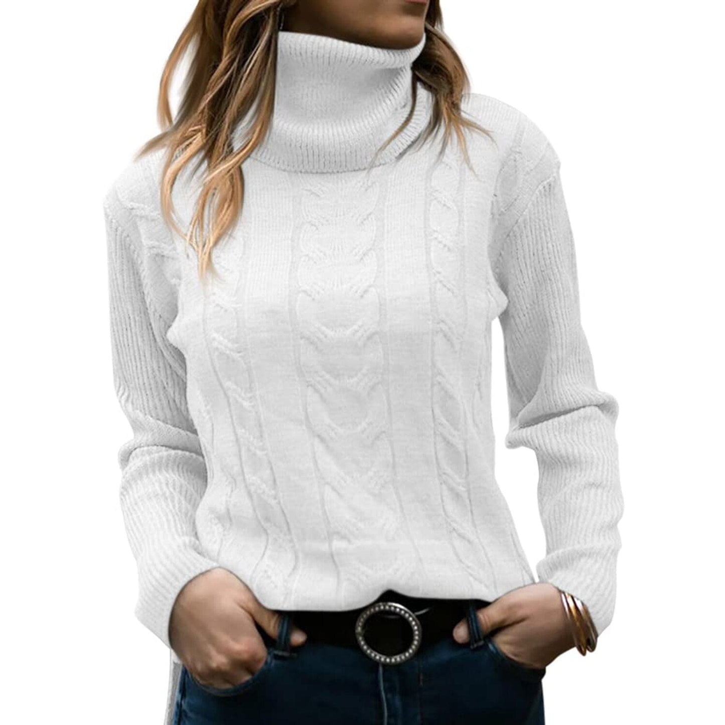 KATE™-PULL À COL ROULÉ (EN VISCOSE DE HAUTE QUALITÉ)