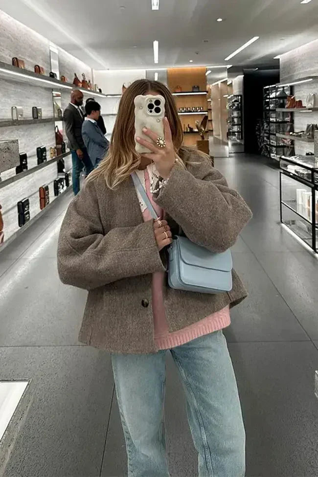 - Manteau oversize élégant