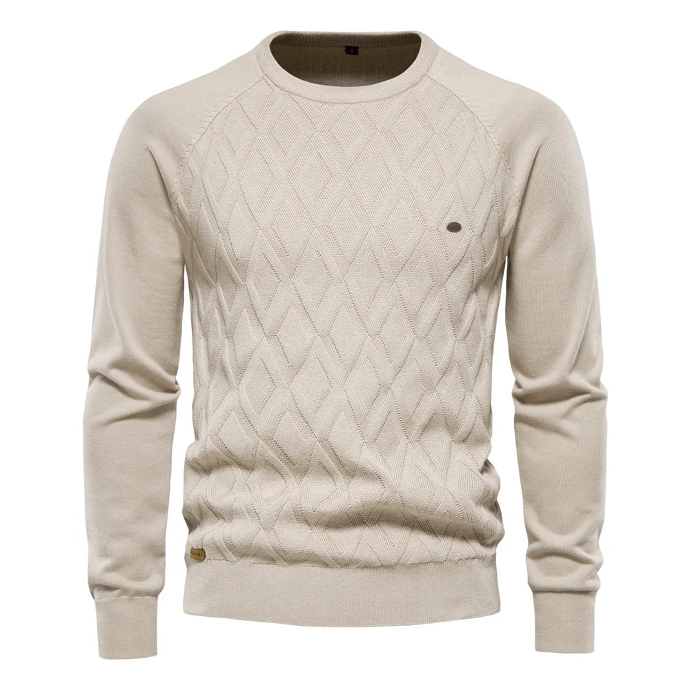 Xylen™ | Pull Élégant à Motif Carreaux