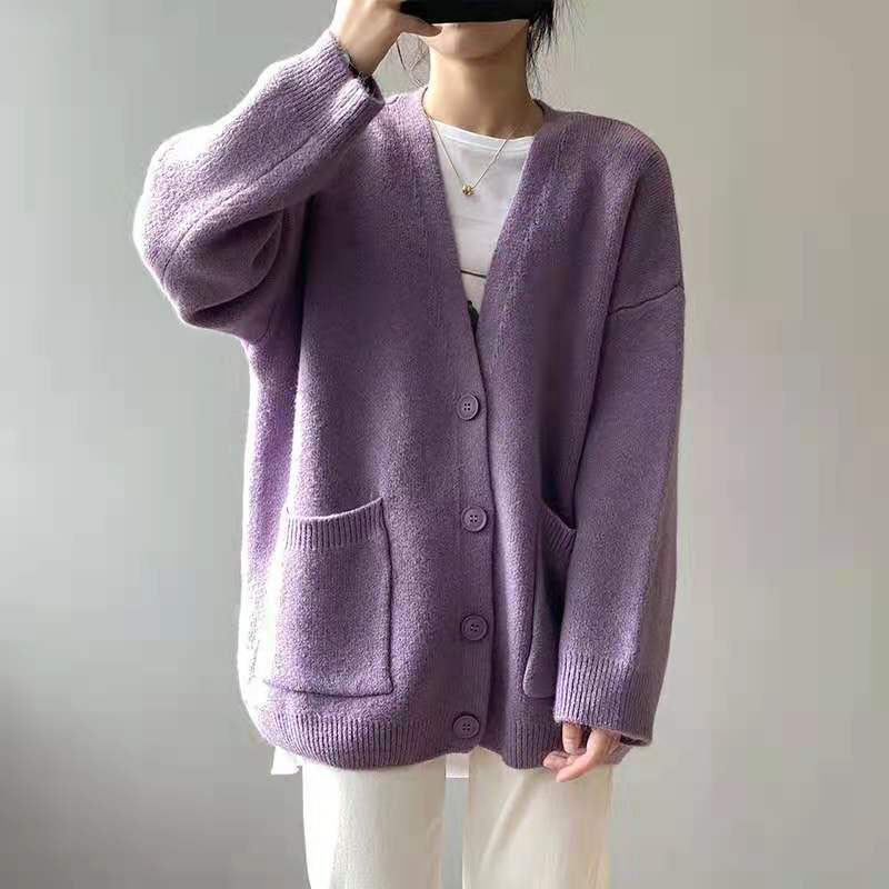 Cardigan à col en V