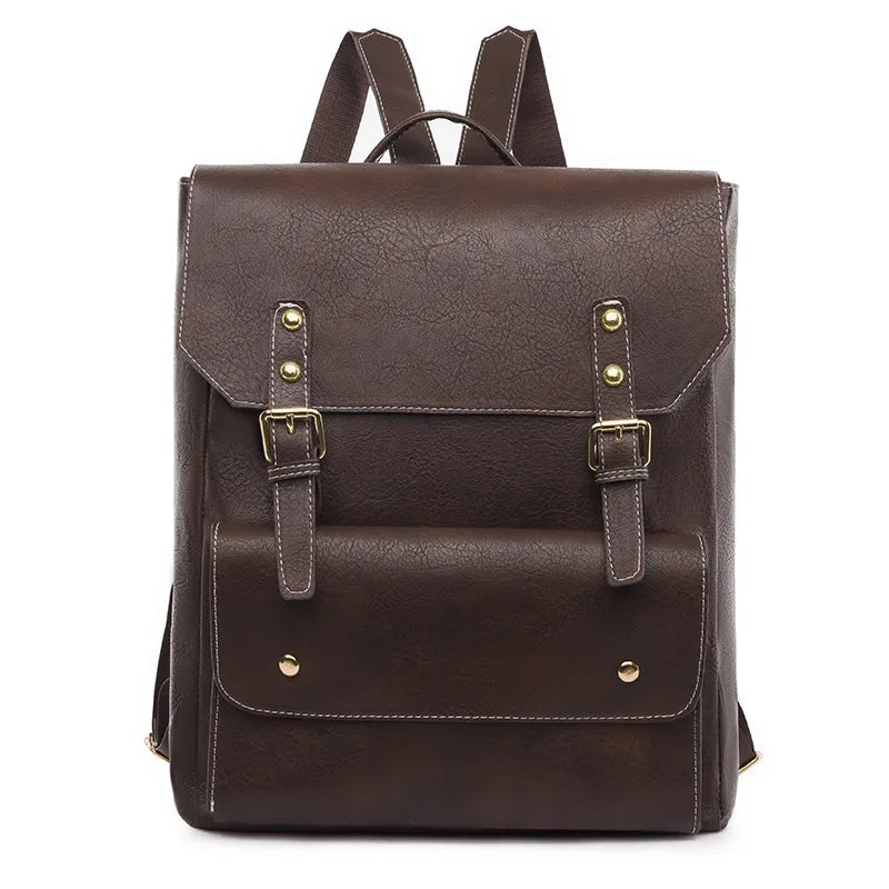Amelia | Sac à dos intemporel avec boucle et rabat pour le voyage et l'ordinateur portable
