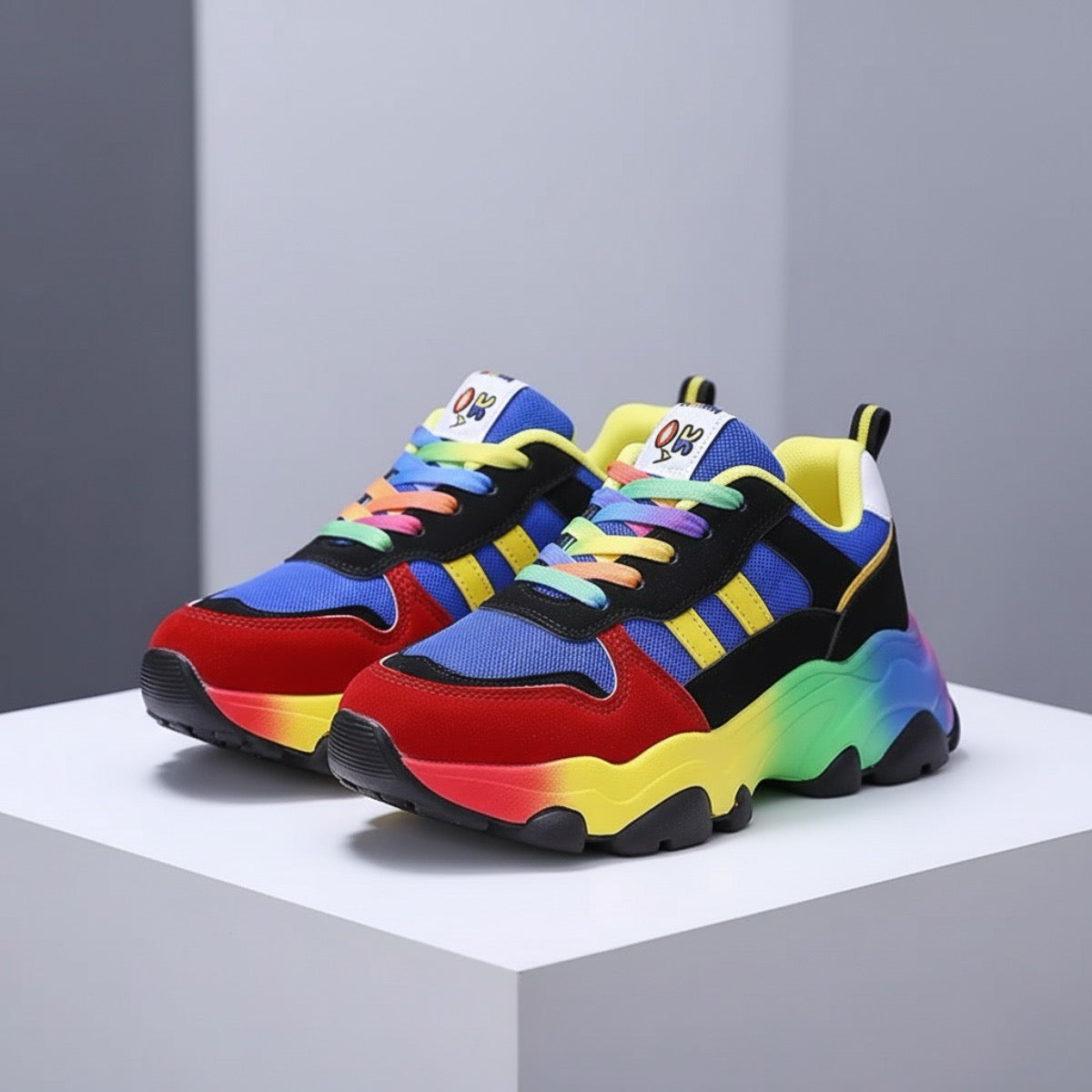 Annemijn | Baskets Confortables Femme Style Coloré