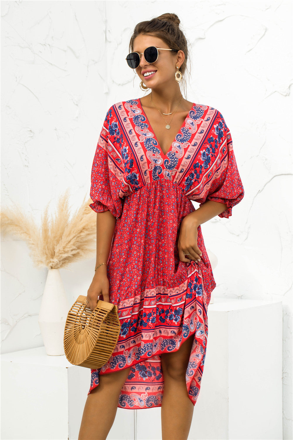 "Marion" robe bohème d'été