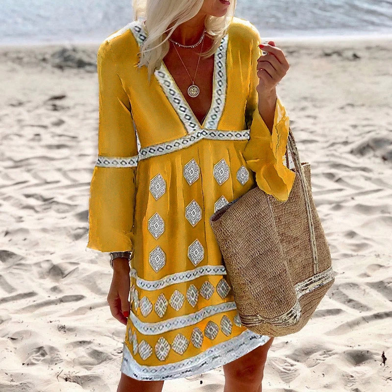 "Sarah" Robe boho colorée