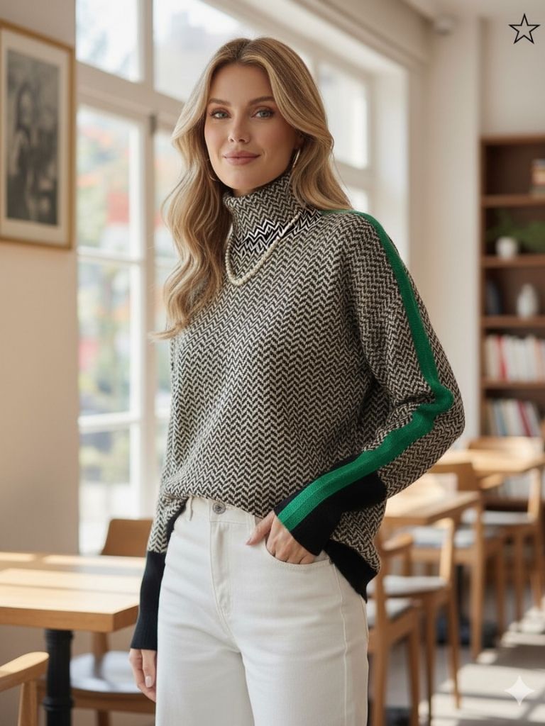 Tara | Pull Femme à Col Roulé Élégant et Confortable