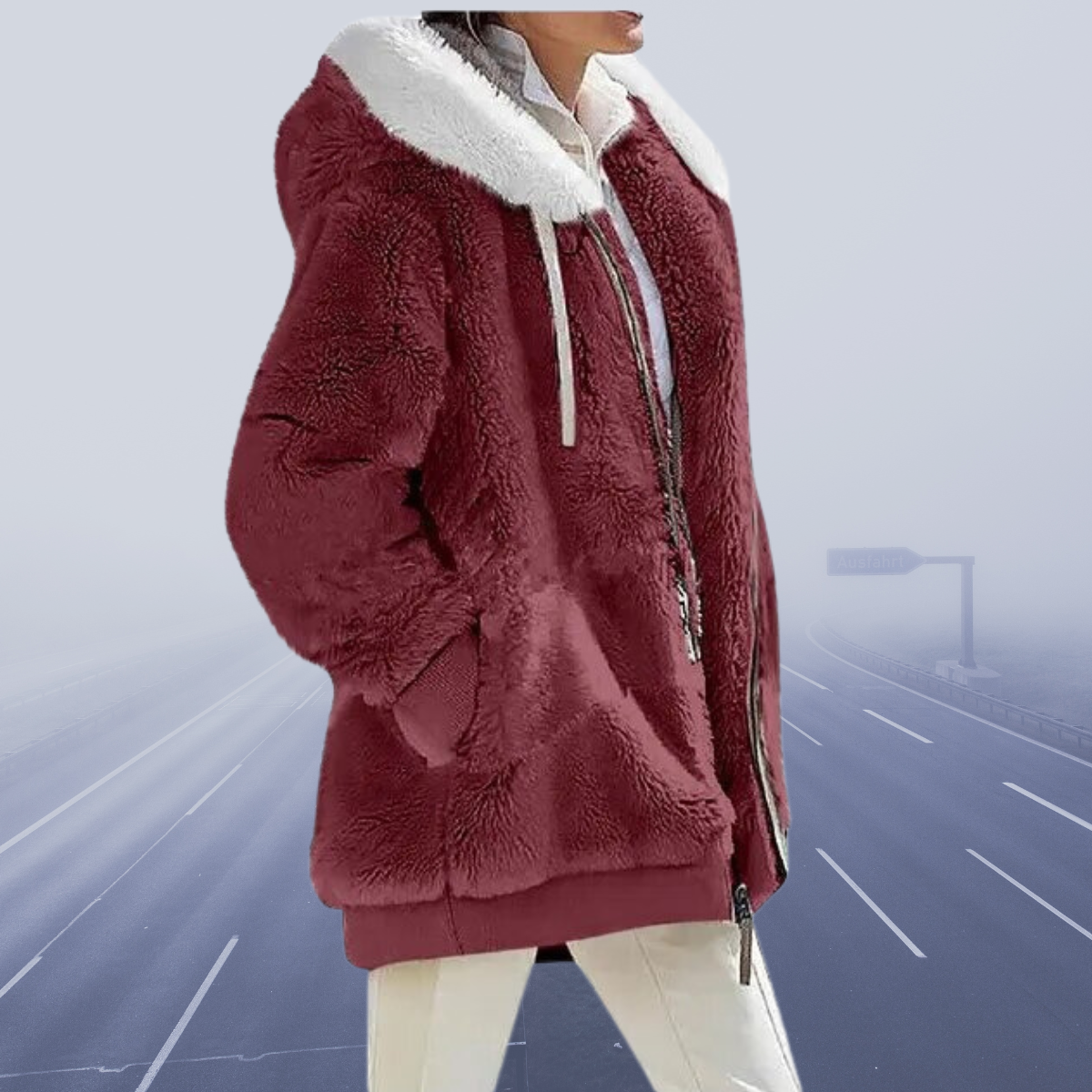 Liva - Veste douce et moulante pour l'hiver