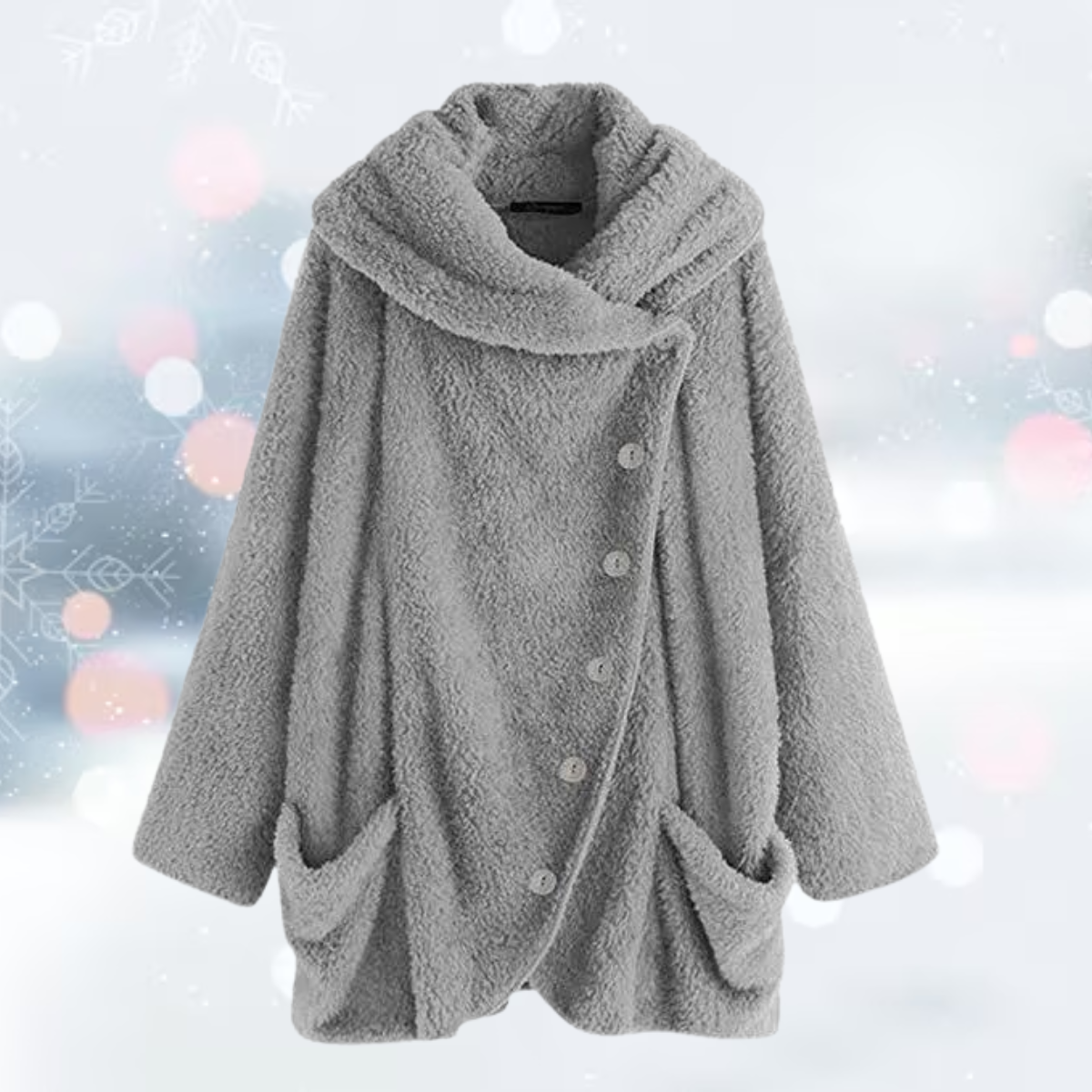 Andrea - La nouvelle mode Tourner vers le bas veste gilet en peluche