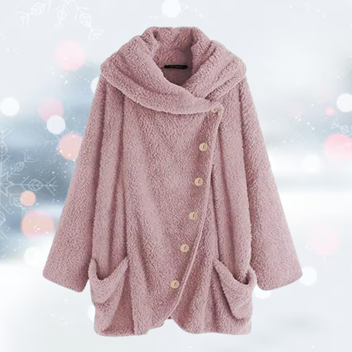 Andrea - La nouvelle mode Tourner vers le bas veste gilet en peluche