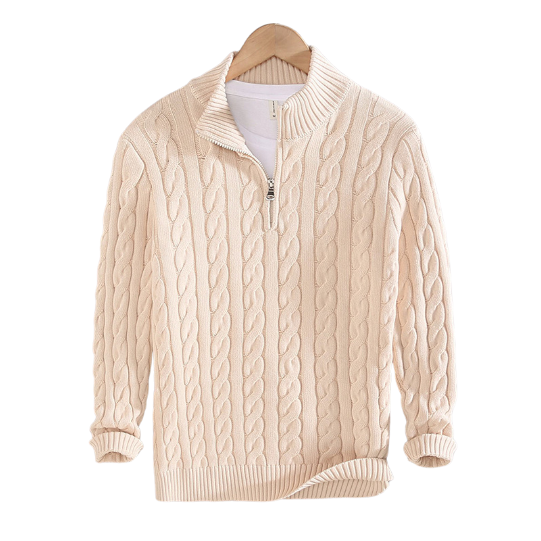 Yelko Sweater | Pull demi-zip décontracté pour hommes