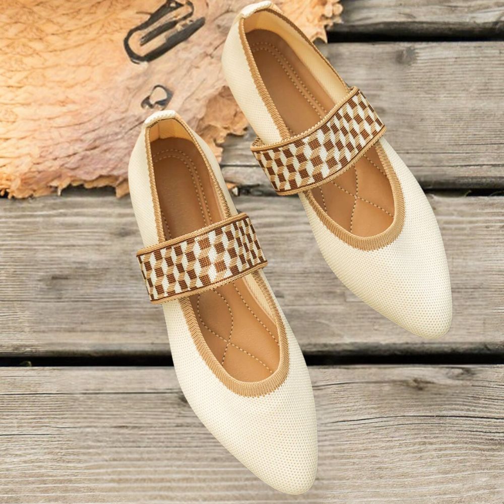Chaussures décontractées avec bout pointu et bande élastique