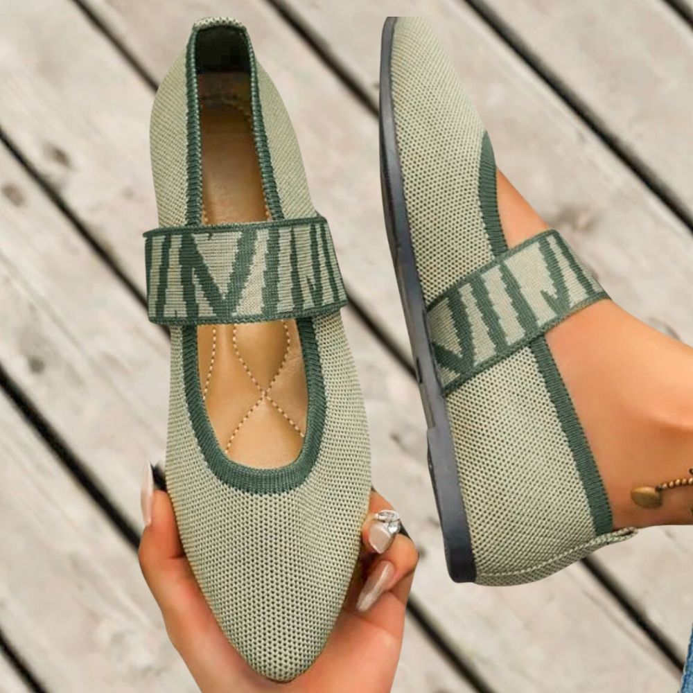 Chaussures décontractées avec bout pointu et bande élastique