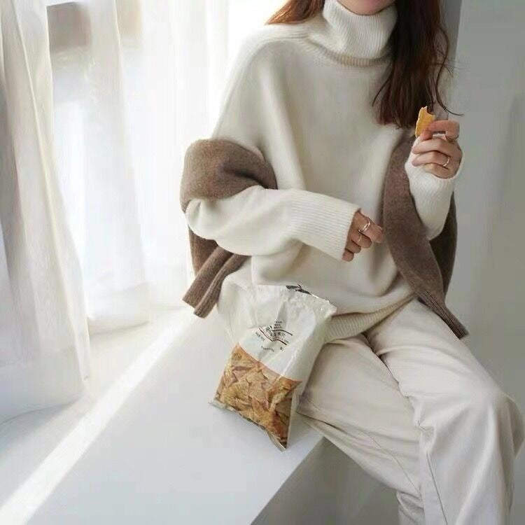 Christine® - Pull chaud à col roulé en tricot