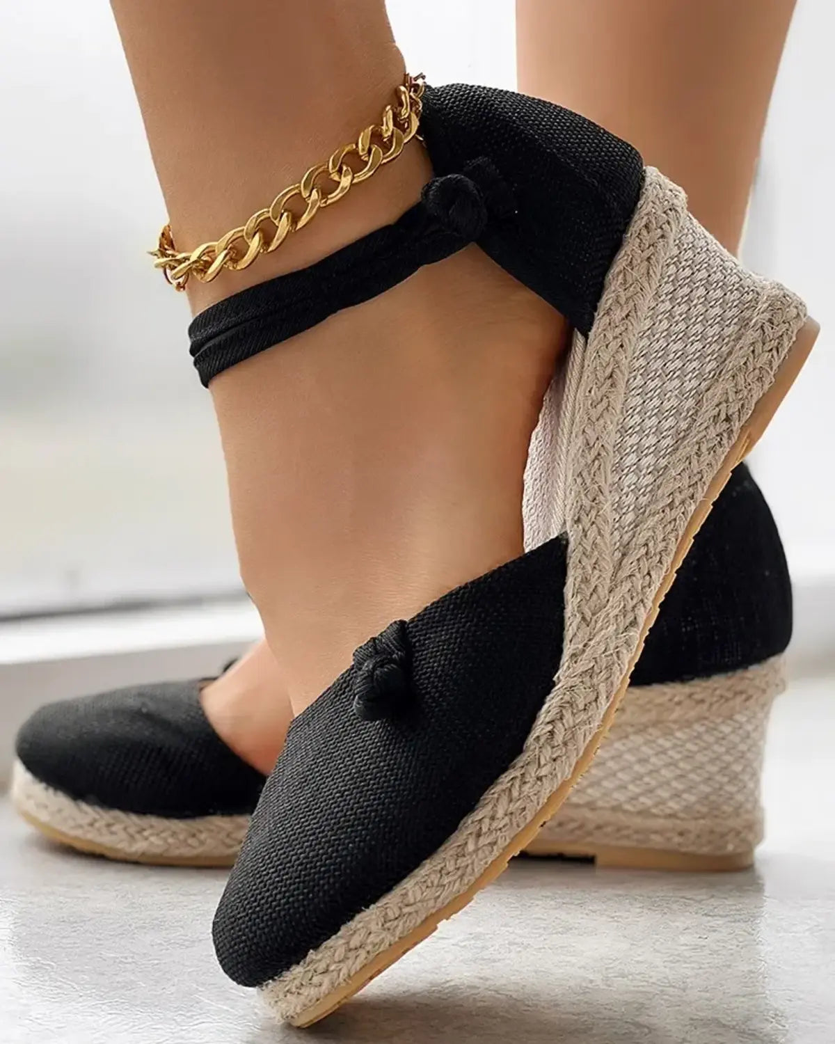 Feline | Espadrilles nouées avec bride cheville