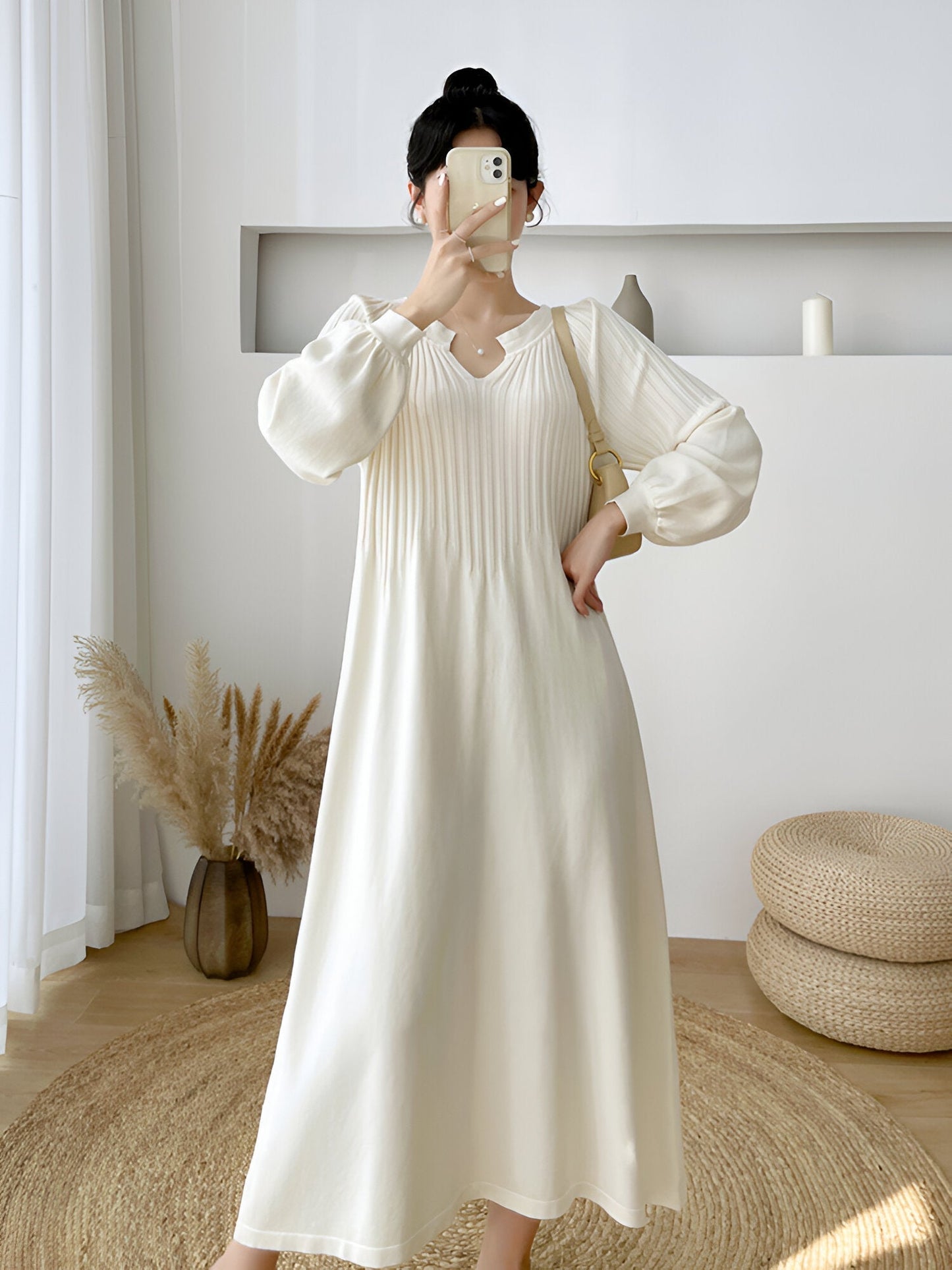 Waltraud | Robe tricotée confortable et élégante en taille plus