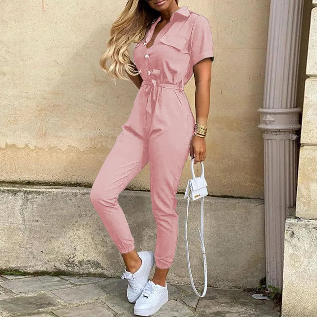 Victoire - Combinaison Stylée avec Boutons pour Femmes