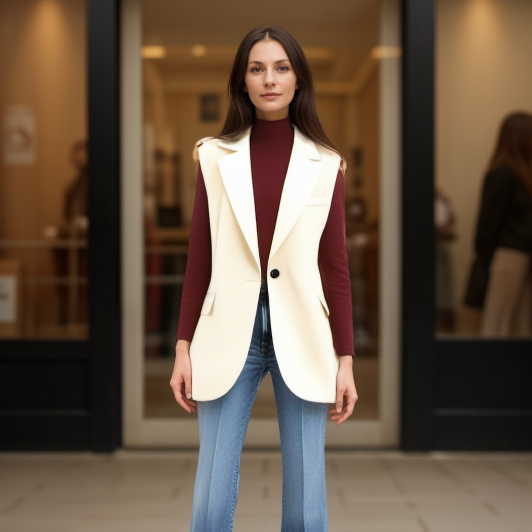 Iris - Blazer sans Manches Stylé pour Femmes