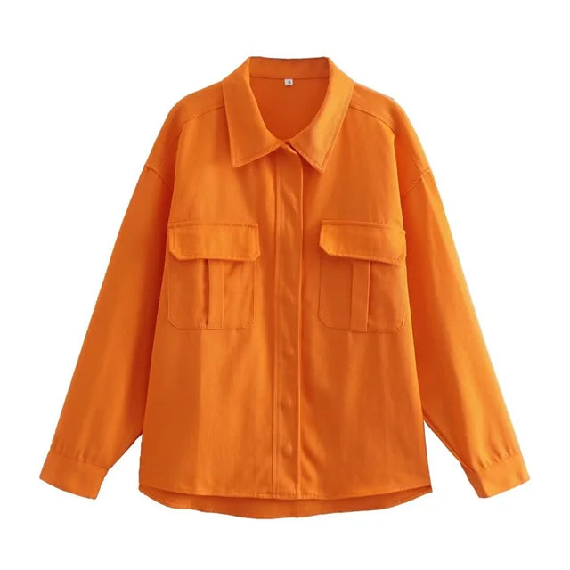 Aliyah - veste d'été streetwear orange vintage