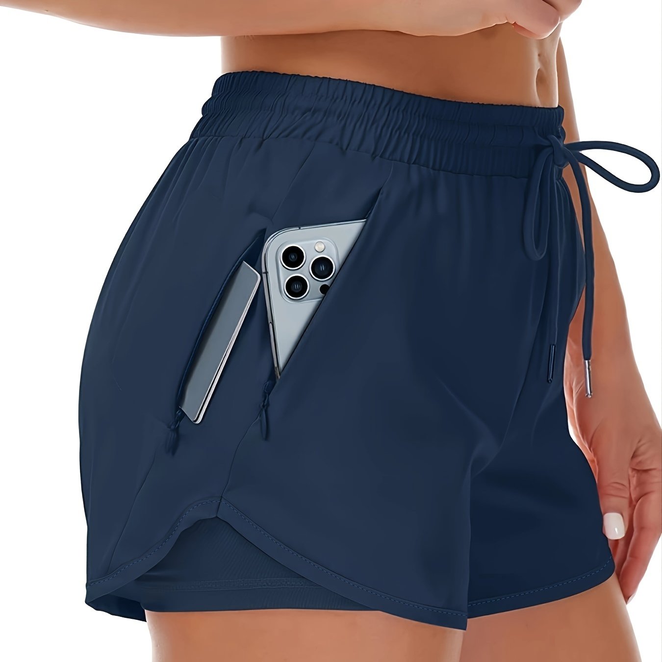 Lotte | Sporty 2-in-1 short pour femmes avec poches
