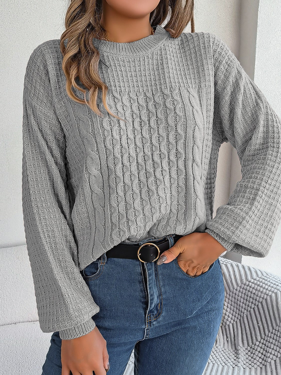 Zerina Sweater | Pull en tricot câblé pour femmes