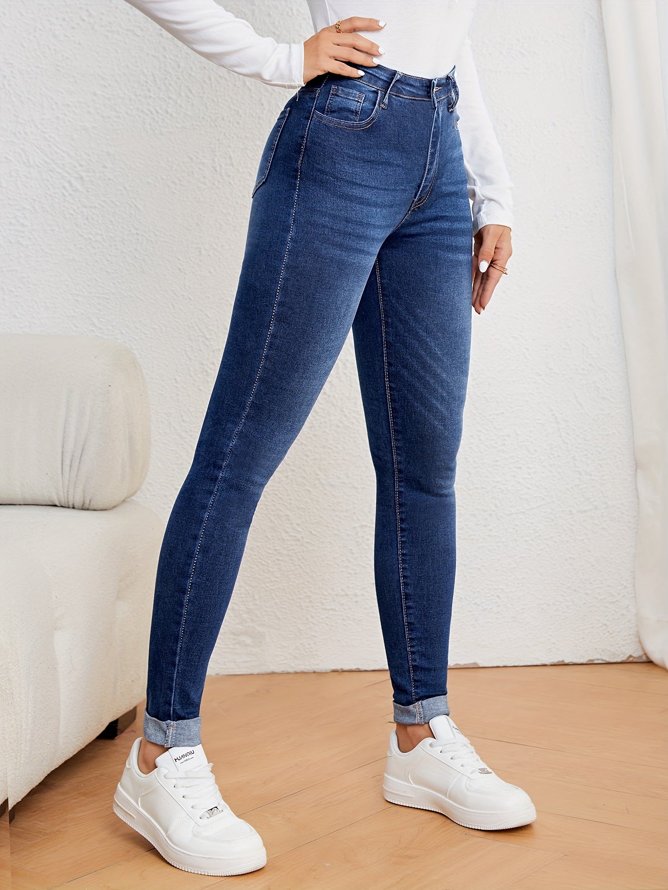 Mila | Jean slim taille haute pour femme