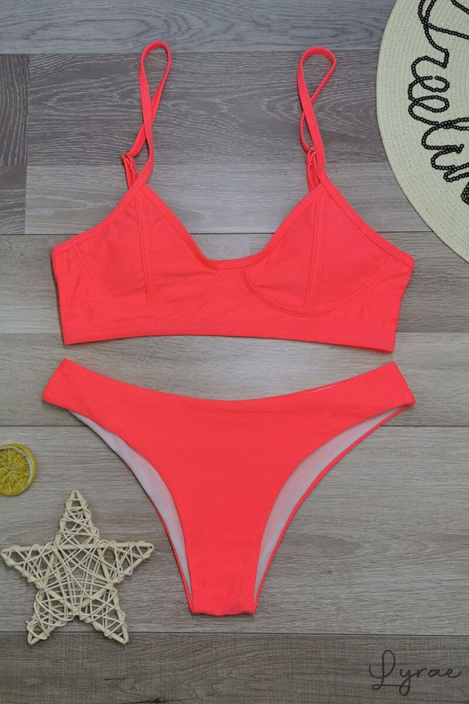 Ema® | Bikini push-up avec top et string aile delta