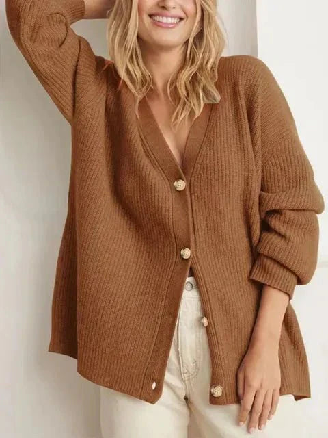 Pamela | Veste en tricot avec col en V