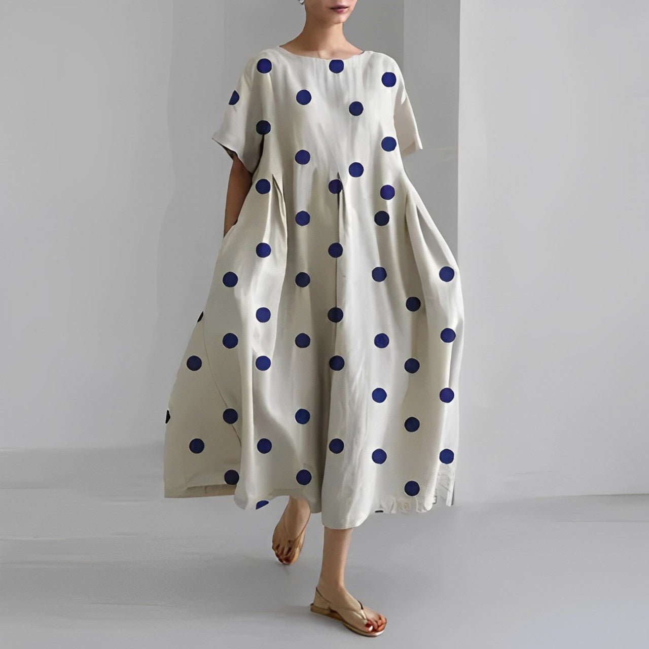 Robe bohème à pois