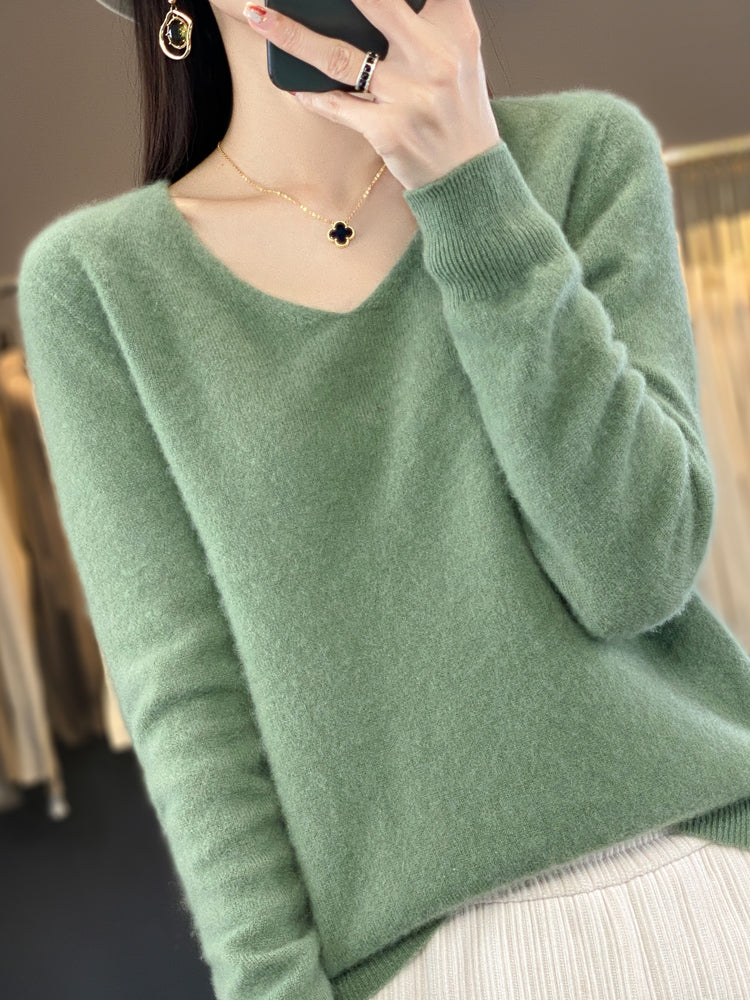 Umaya Sweater | Pull à col en V pour femmes