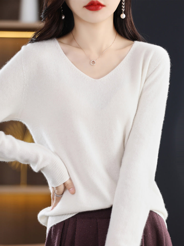 Umaya Sweater | Pull à col en V pour femmes