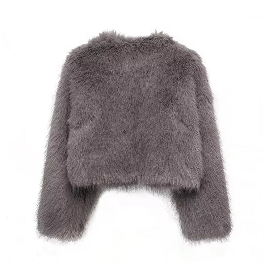 Harietta - Chic Fluffy Jacket